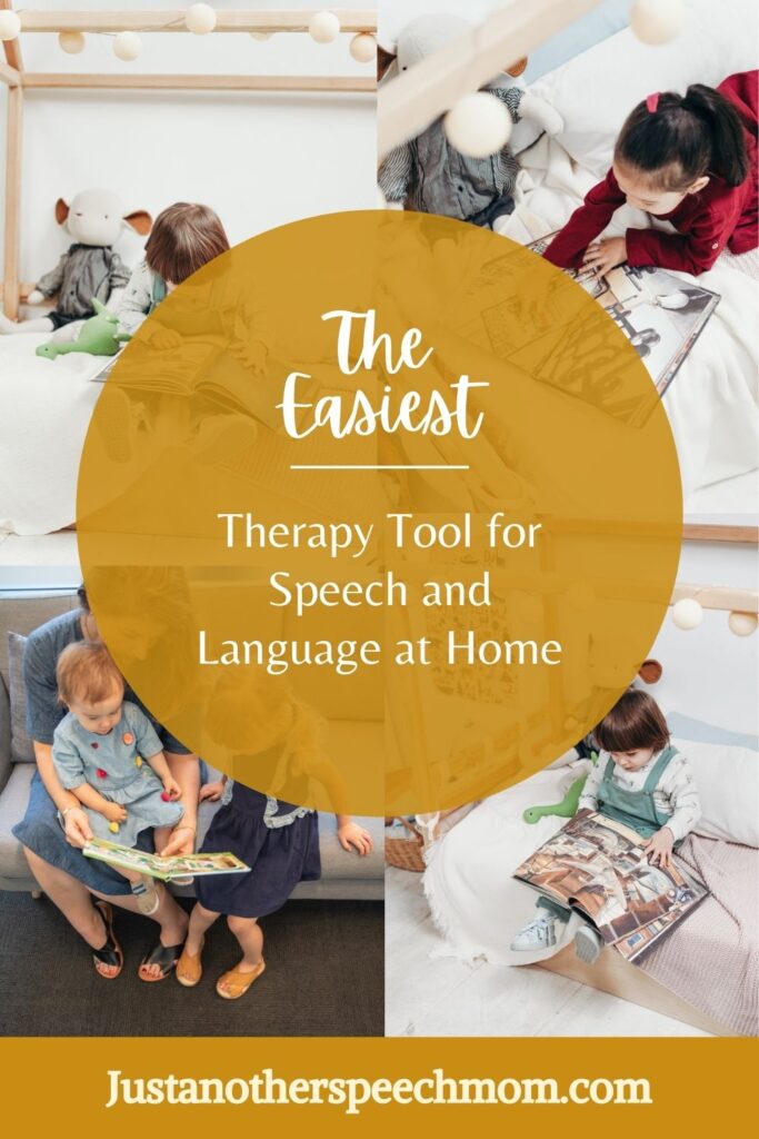 Check out the easiest way to encourage your child's speech and language at home using something you already have tons of!