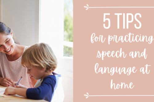 5 tips for practicing speech and language skills at home