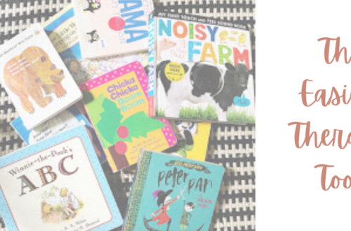 Picture of books surrounding a baby