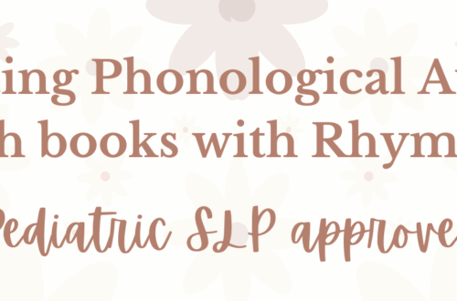 Books to promote phonological awareness with ryming text